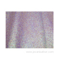 Glitter vinyl fabric PU leather materials for shoes